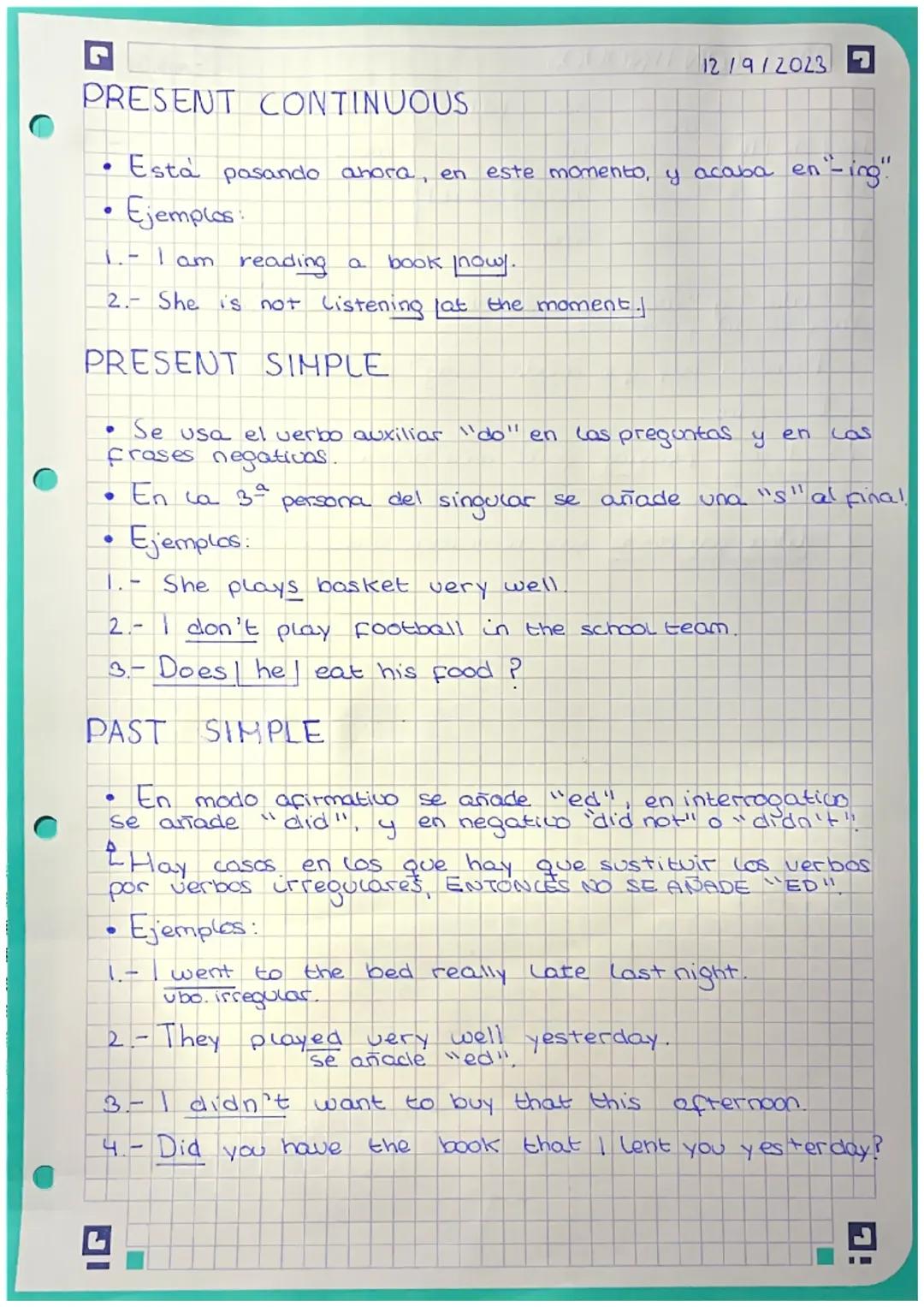 Understanding Present Continuous and Past Simple in English