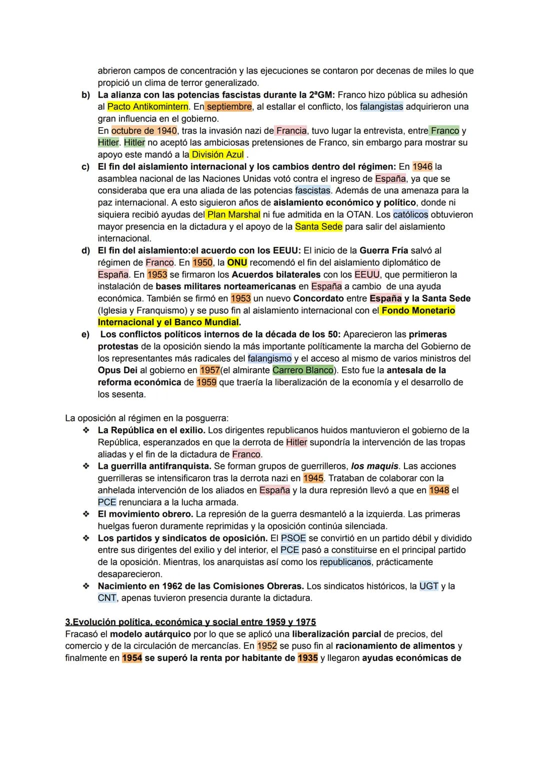 TEMA 11: LA CREACIÓN DEL ESTADO FRANQUISTA. FUNDAMENTOS IDEOLÓGICOS
Y APOYOS SOCIALES
Tras la guerra civil española se consolidó un régimen 