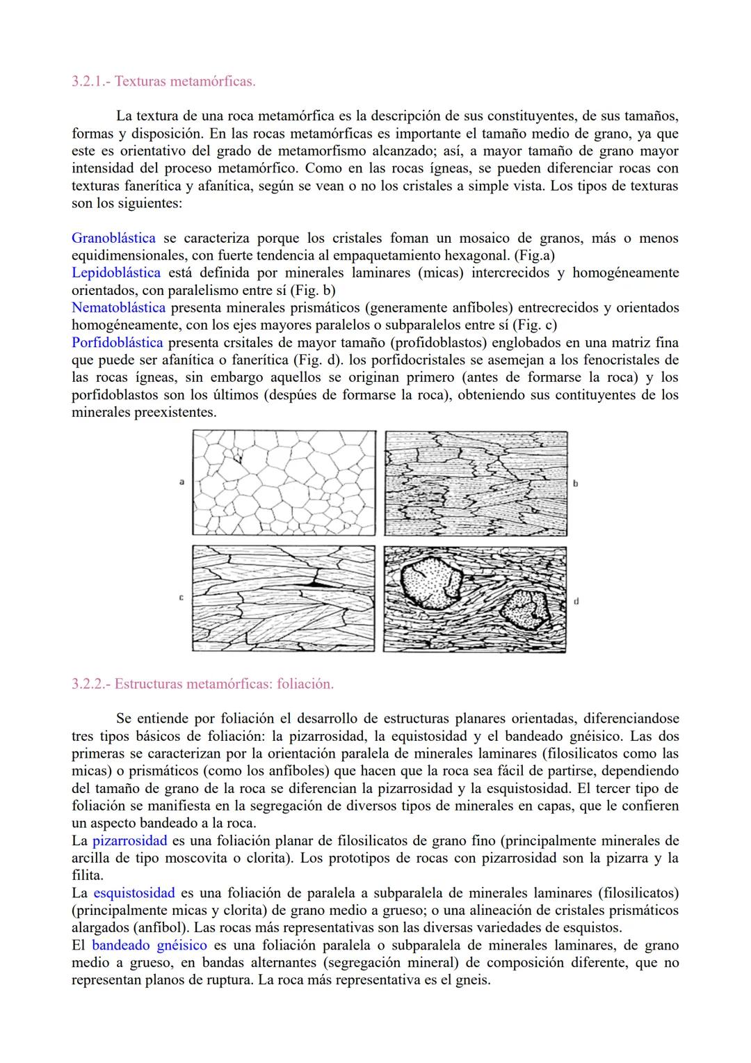 TEMA 5. Metamorfismo y rocas metamórficas.
1.- Metamorfismo: definición, agentes y límites
2.- Tipos de metamorfismo.
3.- Efectos del metamo