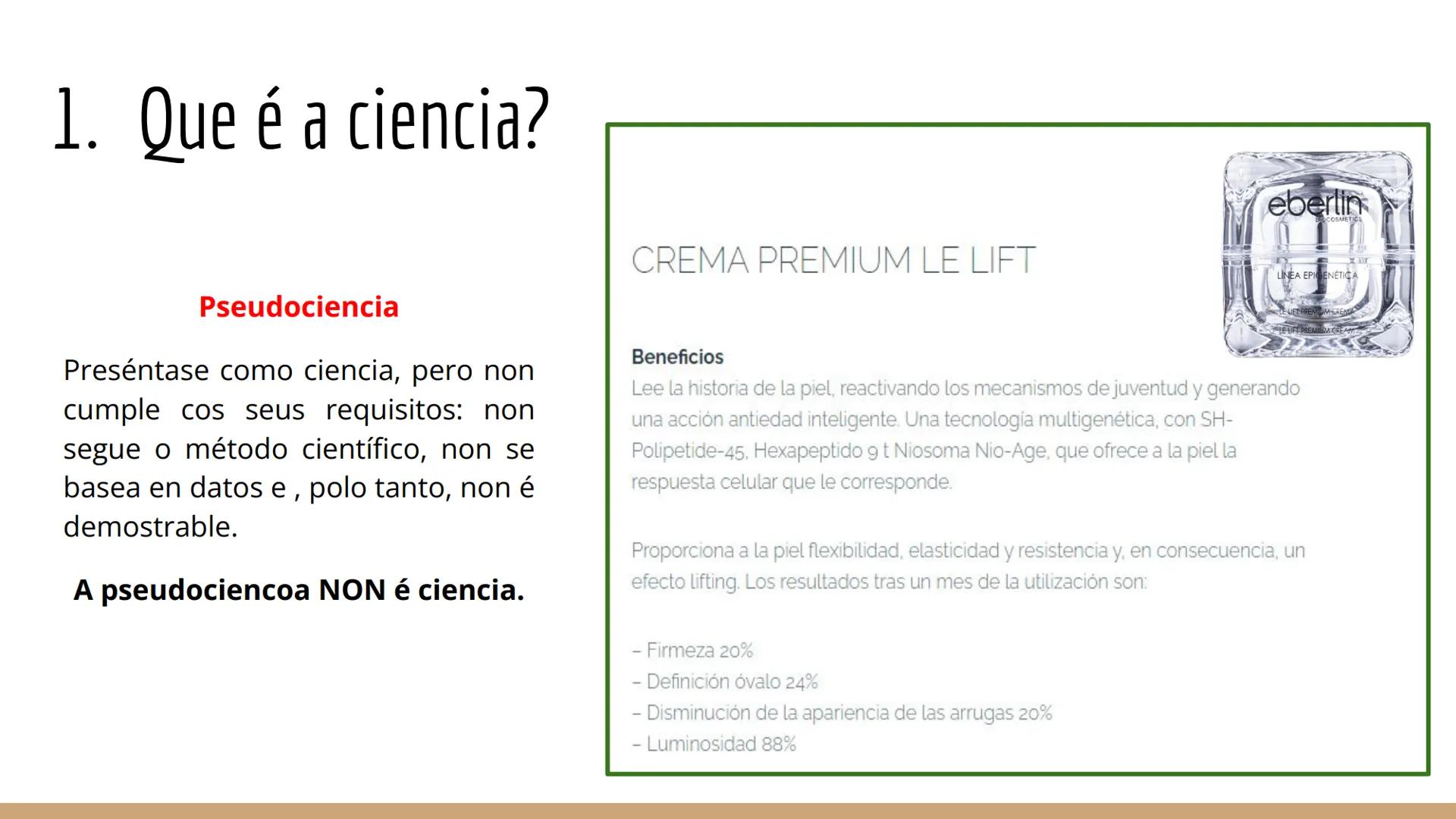 UD 1.0 método
científico Que imos aprender nesta unidade?
1. Que é a ciencia?
2. O método científico
3. A observación
4. A experimentación
5
