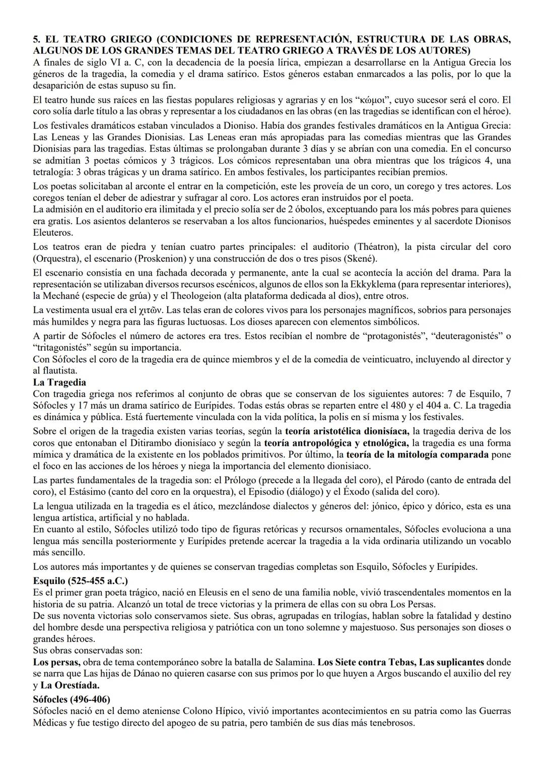 Introducción al Teatro Griego