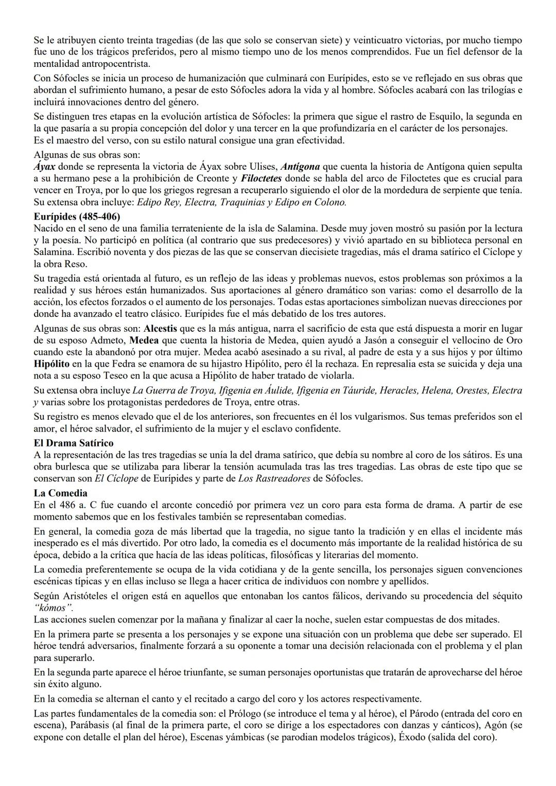 5. EL TEATRO GRIEGO (CONDICIONES DE REPRESENTACIÓN, ESTRUCTURA DE LAS OBRAS,
ALGUNOS DE LOS GRANDES TEMAS DEL TEATRO GRIEGO A TRAVÉS DE LOS 