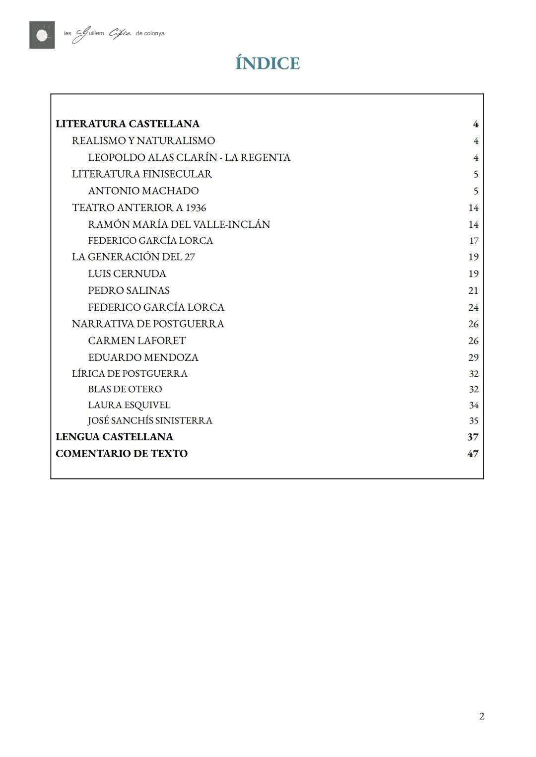 APUNTS SEGON DE BATXILLERAT
LENGUA CASTELLANA Y
LITERATURA
CURS 24-25
AUTORIA: Amelie Luisa Bradburn.
NIVELL ACADÈMIC: 2n de batxillerat, B.