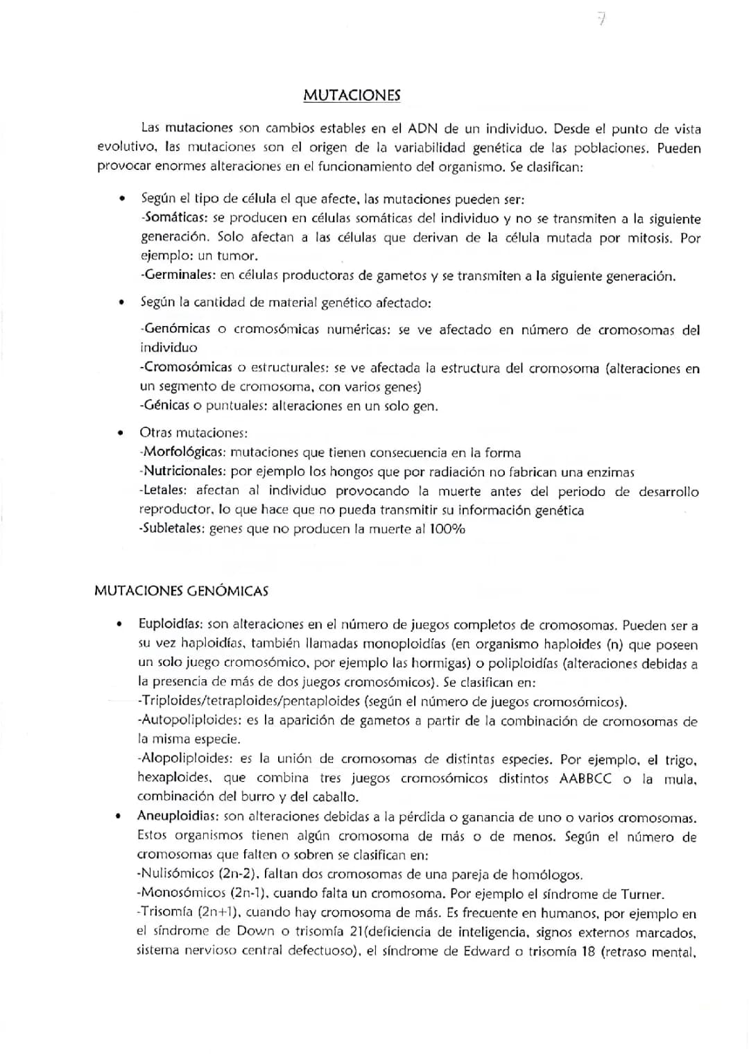 Mutaciones