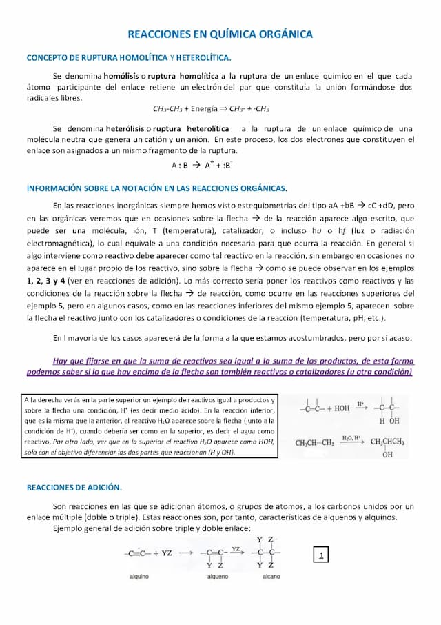 Know REACCIONES EN QUÍMICA ORGÁNICA thumbnail