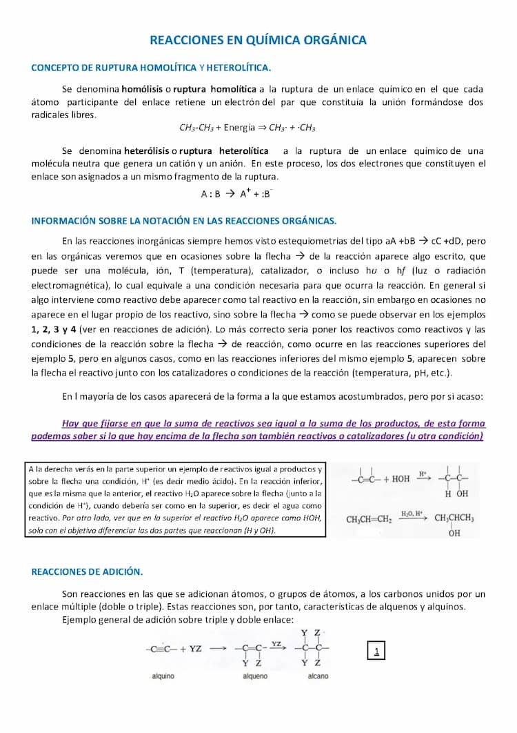 Know REACCIONES EN QUÍMICA ORGÁNICA thumbnail