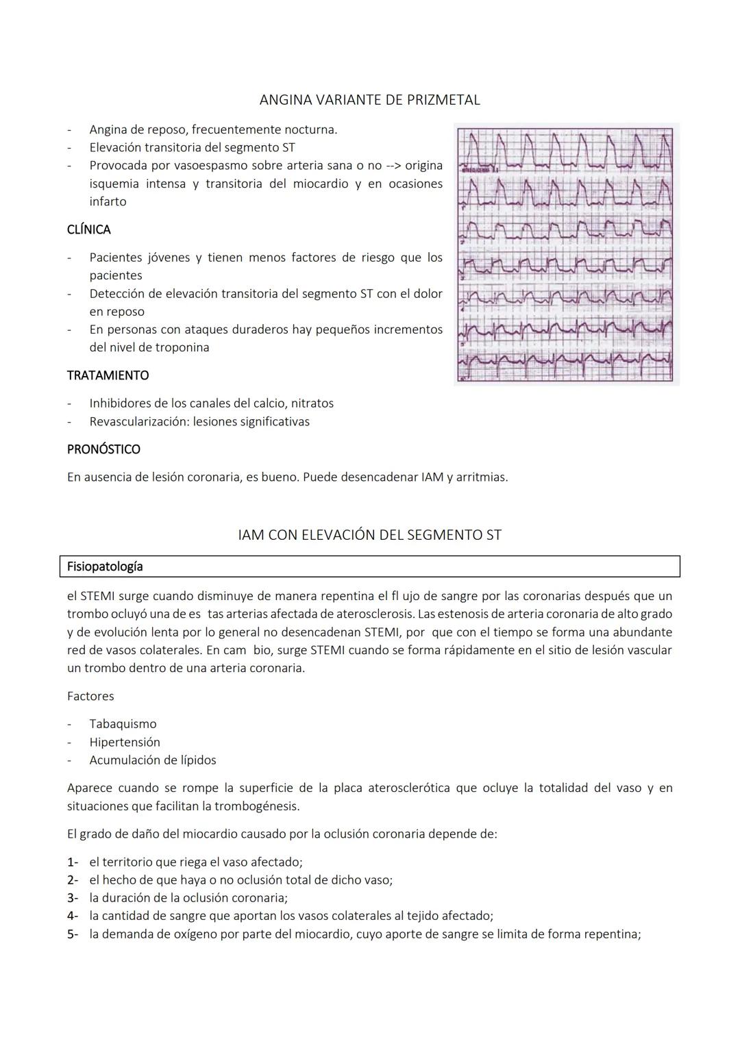 CARDIOPATIA ISQUEMICA
Es un trastorno en el cual parte del miocardio recibe una cantidad insuficiente de sangre y oxígeno; surge
cuando hay 