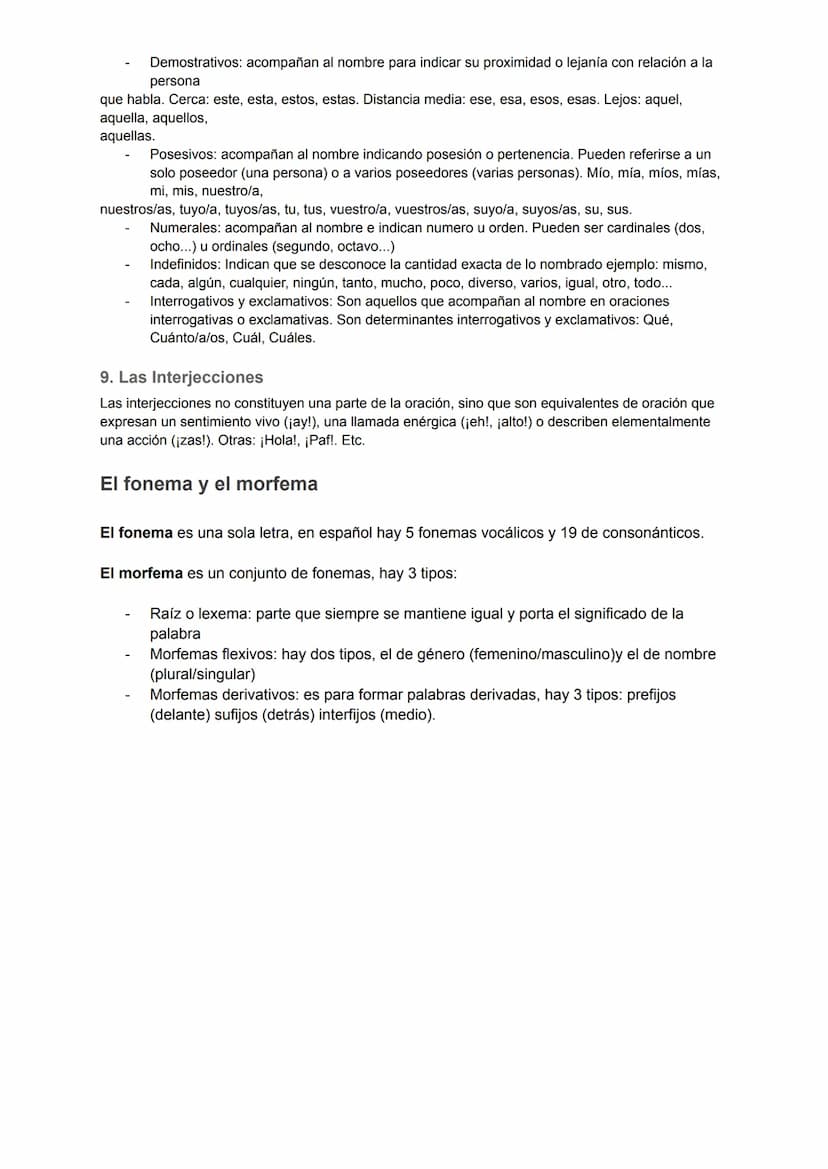 
<p>Las categorías gramaticales se componen de 9 clases, que son: sustantivos (nombres), pronombres, adjetivos, adverbios, verbos, preposici