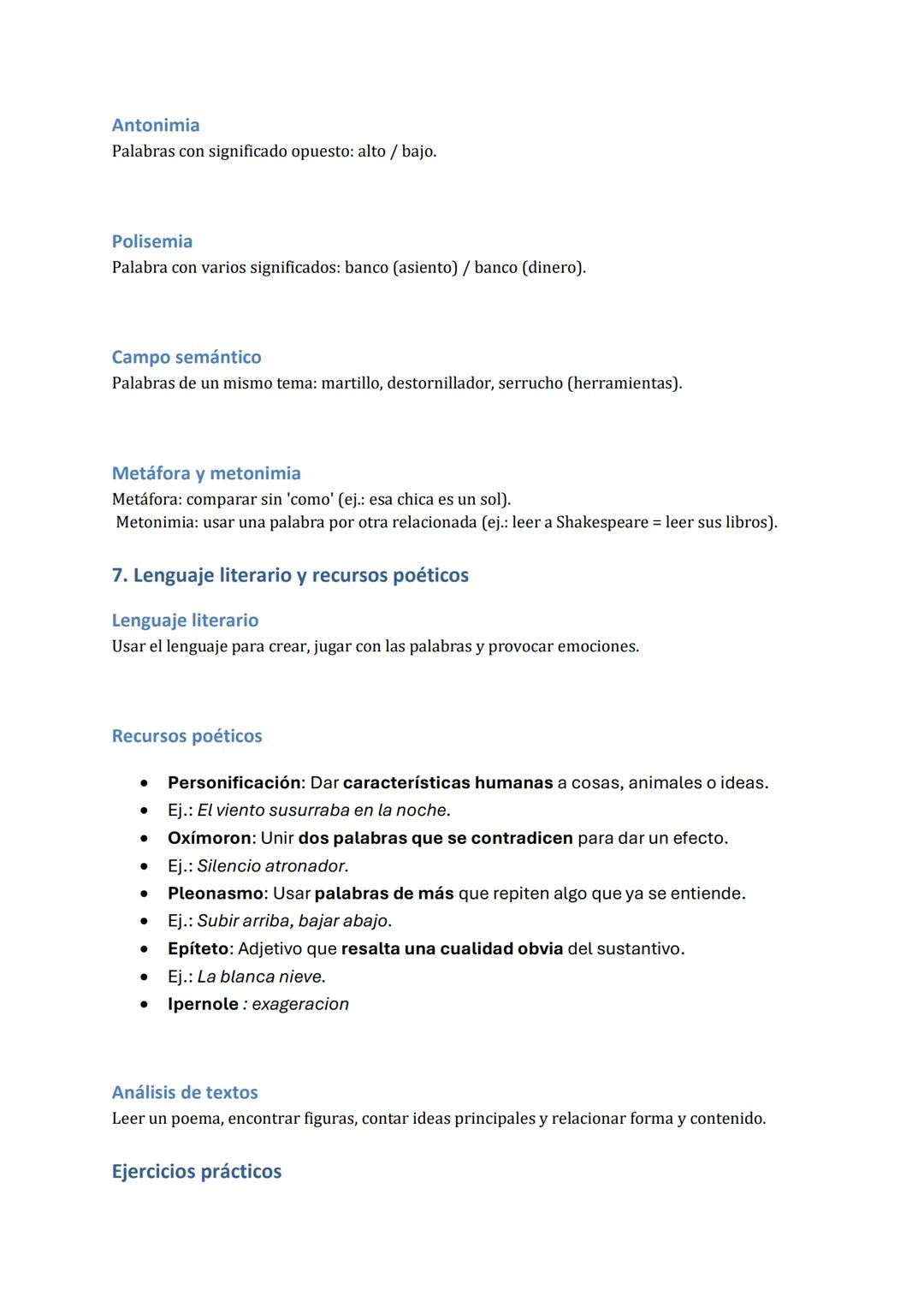 # Resume examen de lengua.

Introducción
Este documento es un resumen completo de los temas que entran en el Control 1, adaptado a tu
nivel 