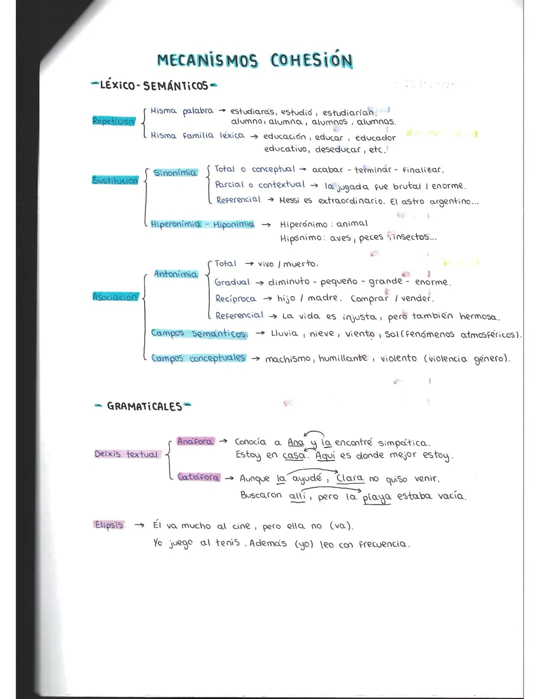 Mecanismos de Cohesión