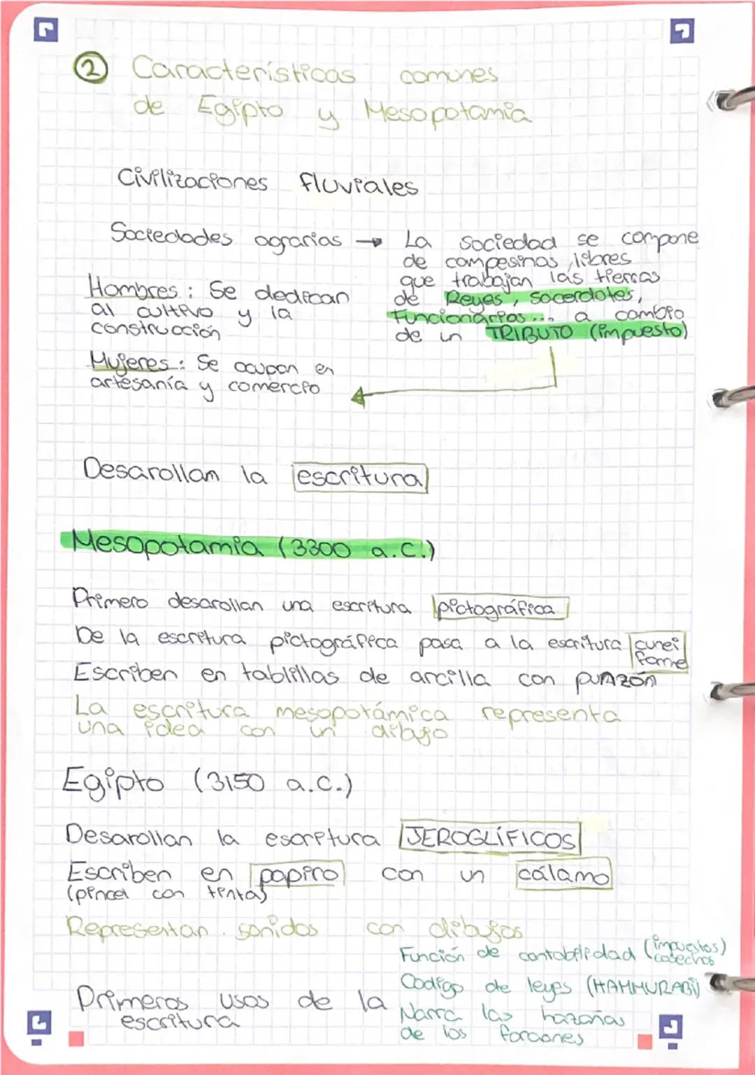 ร
TEMA EGIPTO Y
MESOPOTAMIA
Cronologia
2 Características comunes de EGIPTO Y MESO
POTAMIA
• Son civilizaciones fluviales su desocollo
los
no