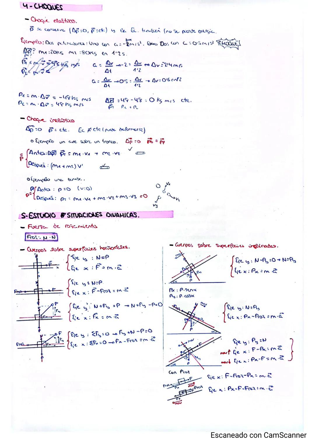 -DINAMICA.
1-COMO MEDIR FI CON V
1° Ditufar ejes
& referencia.
*
20- Descompuner Quersos.
Fam
Ejempes:
2-EQUILIBRIO EN CUERPOS PUNTUALES.
Em