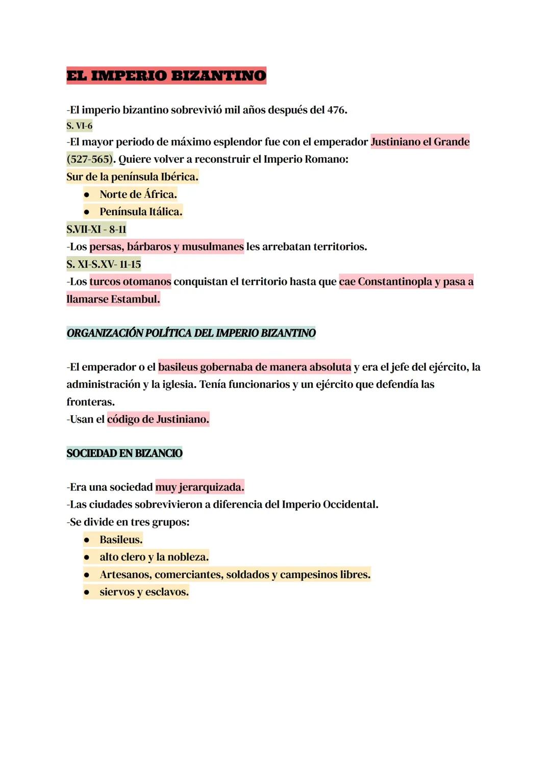 El Imperio Bizantino: Historia y Principales Características