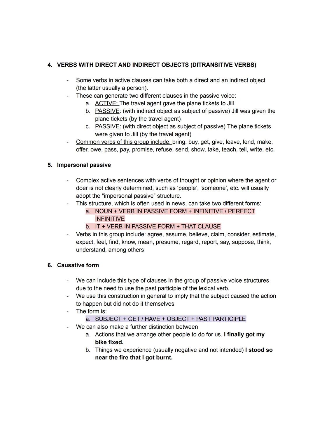 GRAMMAR- Passive voice
UNIT 1
1. Voice: The voice of a verb describes the relationship between the action (or state)
that the verb expresses