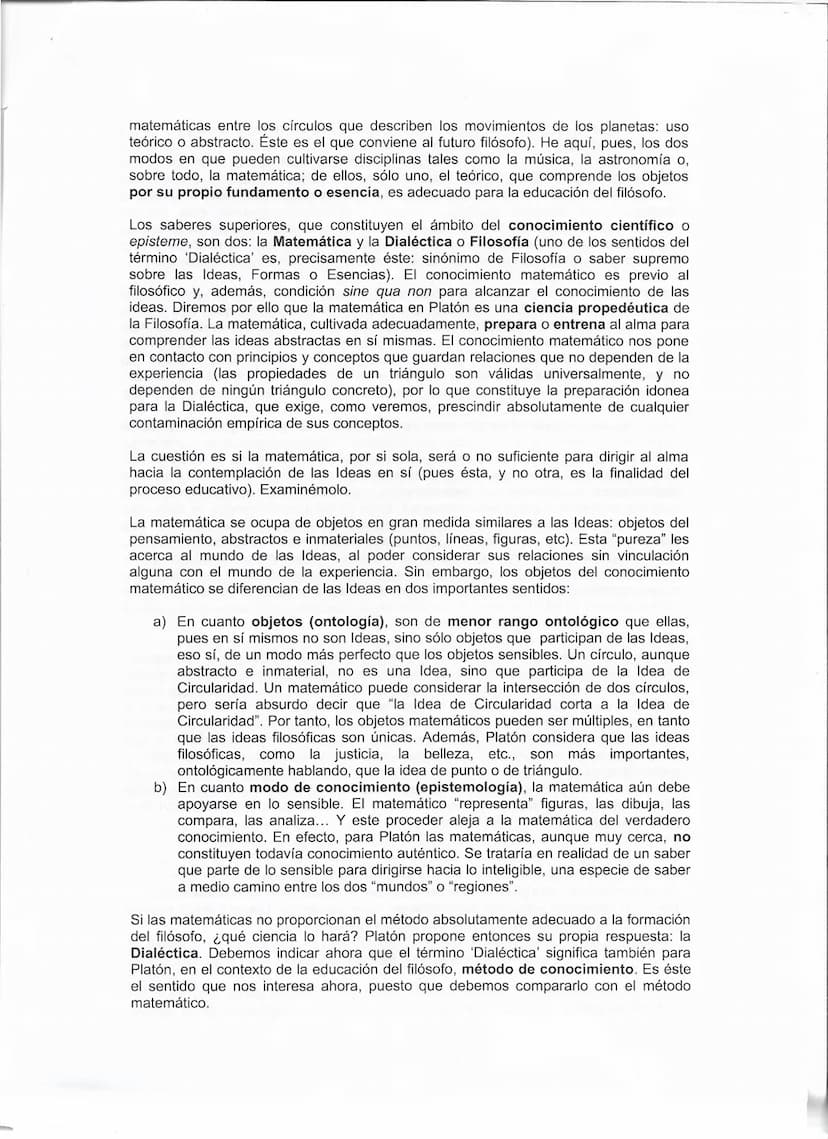 PLATÓN. Examen corregido.
"Pues bien, querido Glaucón, debemos aplicar íntegra esta alegoría a lo que anteriormente ha
sido dicho, comparand