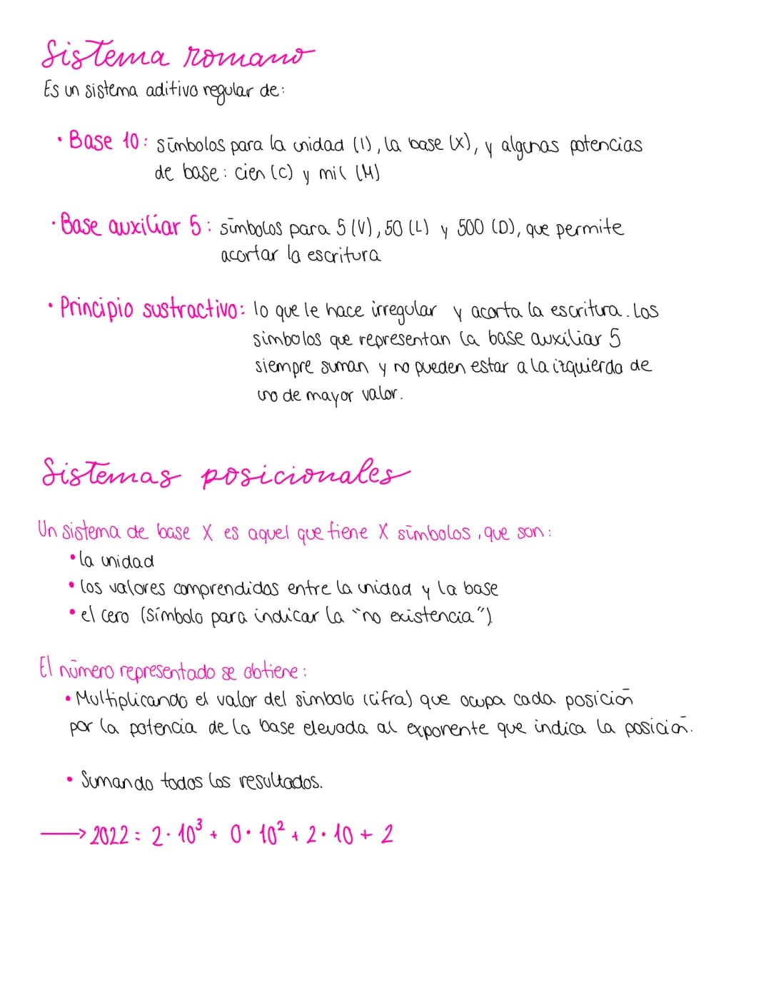 Un sistema de numeración es un conjunto de simbolas y reglas de generación que permiten
construir todos los números válidos en el sistema.
T