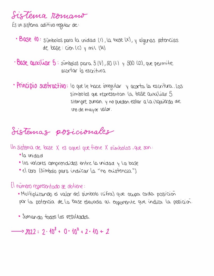 Un sistema de numeración es un conjunto de simbolas y reglas de generación que permiten
construir todos los números válidos en el sistema.
T