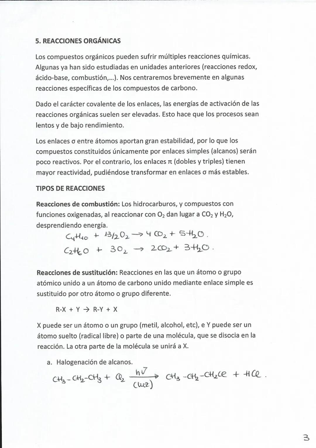 QUÍMICA DEL CARBONO
La química orgánica se ocupa de las propiedades y reacciones de los
compuestos del carbono
1. FORMULACIÓN ORGÁNICA
Recor