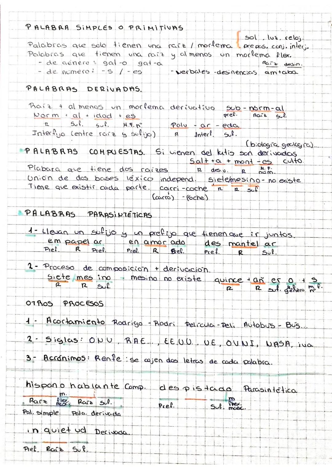 PALABRA SIMPLES O PRIMITIVAS
Palabras que solo tienen una
Palabras
que
una rait
tienen
de género & gat-o
gat-a
de numero:
PALABRAS
Raiz
-s/-