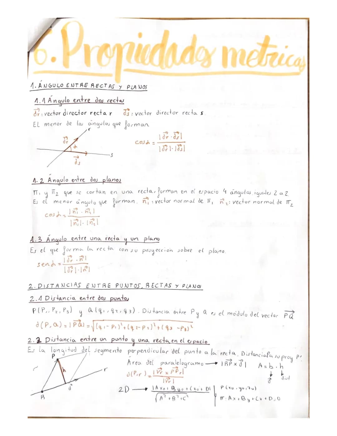 Apuntes propiedades métricas