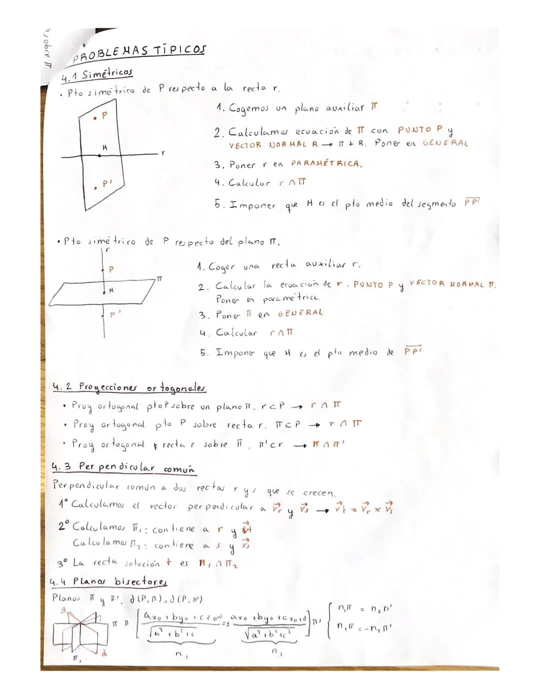 6. Propiedado metri
1. ÁNGULO ENTRE RECTAS Y PLANOS
1.1 Angulo entre dos rectas
dr: vector director recta r Js: vector director rectas.
El m