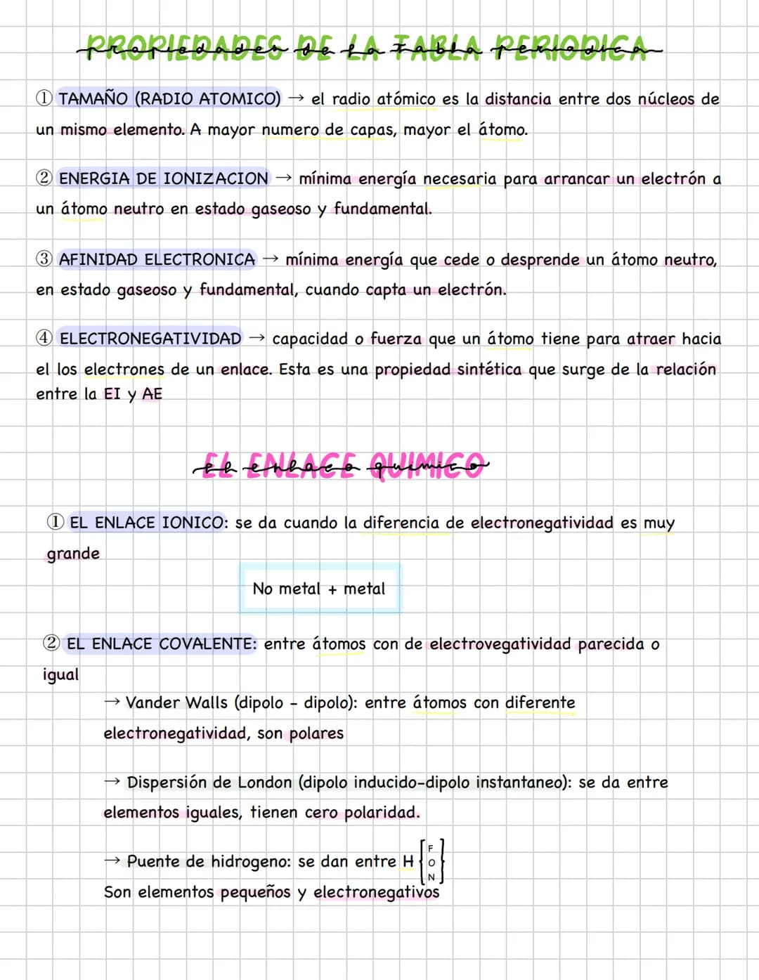 TEMA 1 EL ENLACE QUIMICO Y
ESTRUCTURA
03
Numero masico
Numero atómico
Isotopos: diferente
numero masico para el
mismo elemento
modehos atomi