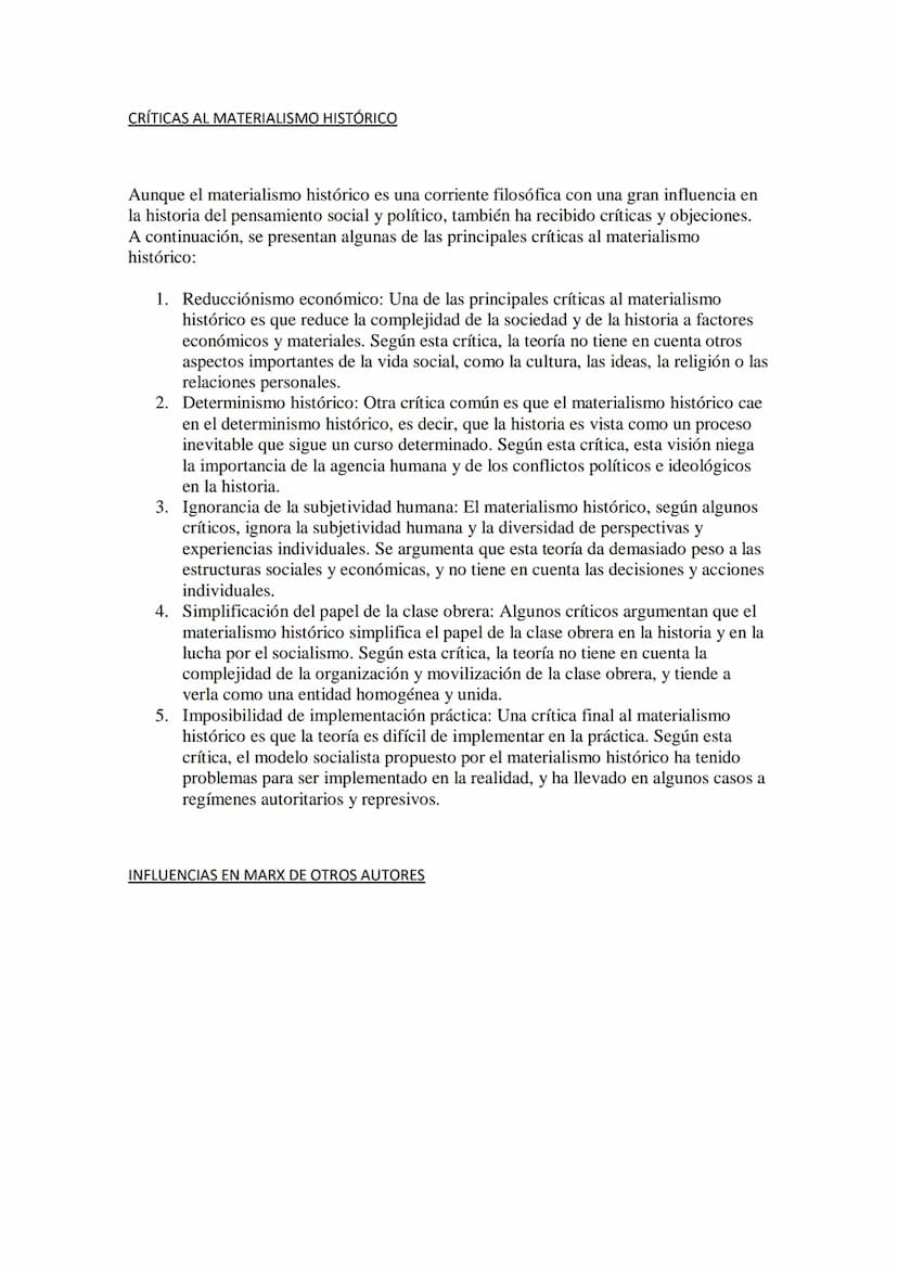 HUMANISMO Y MATERIALISMO HISTÓRICO EN MARX
El humanismo y el materialismo histórico son dos conceptos fundamentales en el
pensamiento de Kar