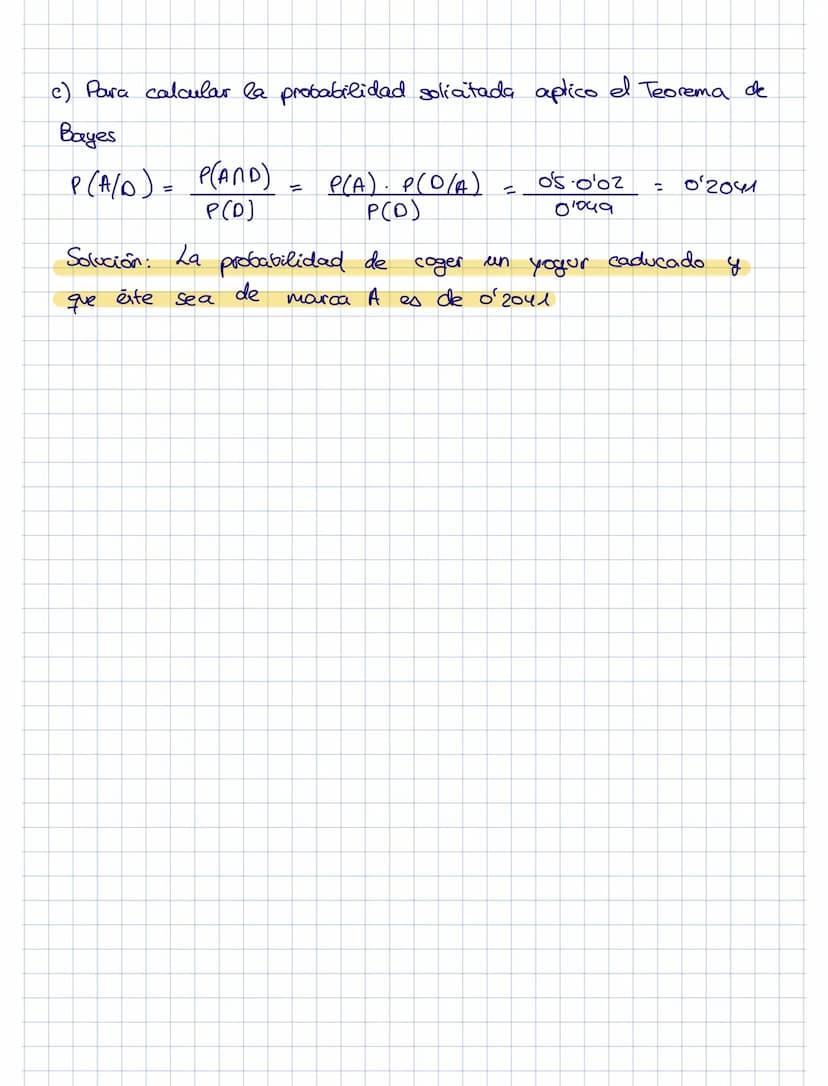 Un examen consta de 8 preguntas con 3 posibles respuestas cada una, de las que sólo una
de ellas es correcta. Si un estudiante responde al a