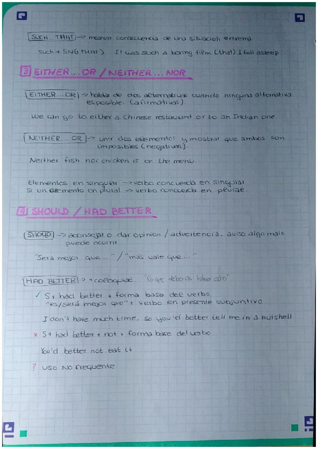 # Grammar

(1) USED TO/WOULD/BE USED TO/GET USED TO

USED TO Acciones que eran frecuentes en ee pasado y ya no ebson.

USED to + inf→ I used