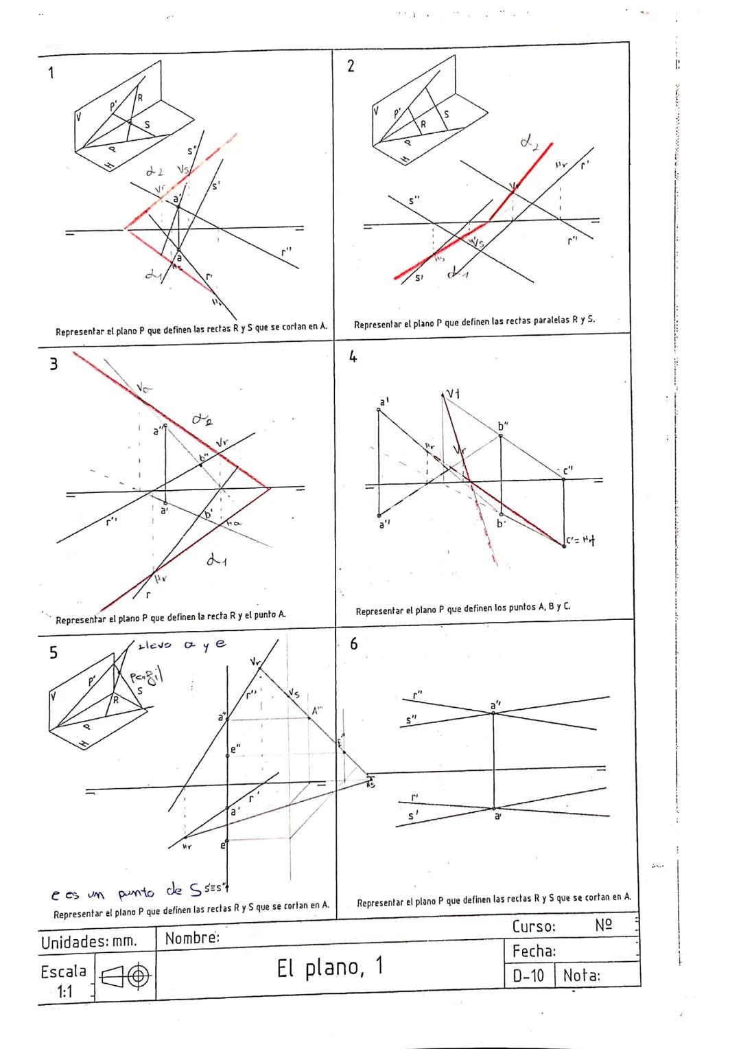 
<h2 id="planoverticalpvyplanohorizontalph">Plano Vertical (PV) y Plano Horizontal (PH)</h2>
<p>Hay dos tipos de planos en el sistema diédri