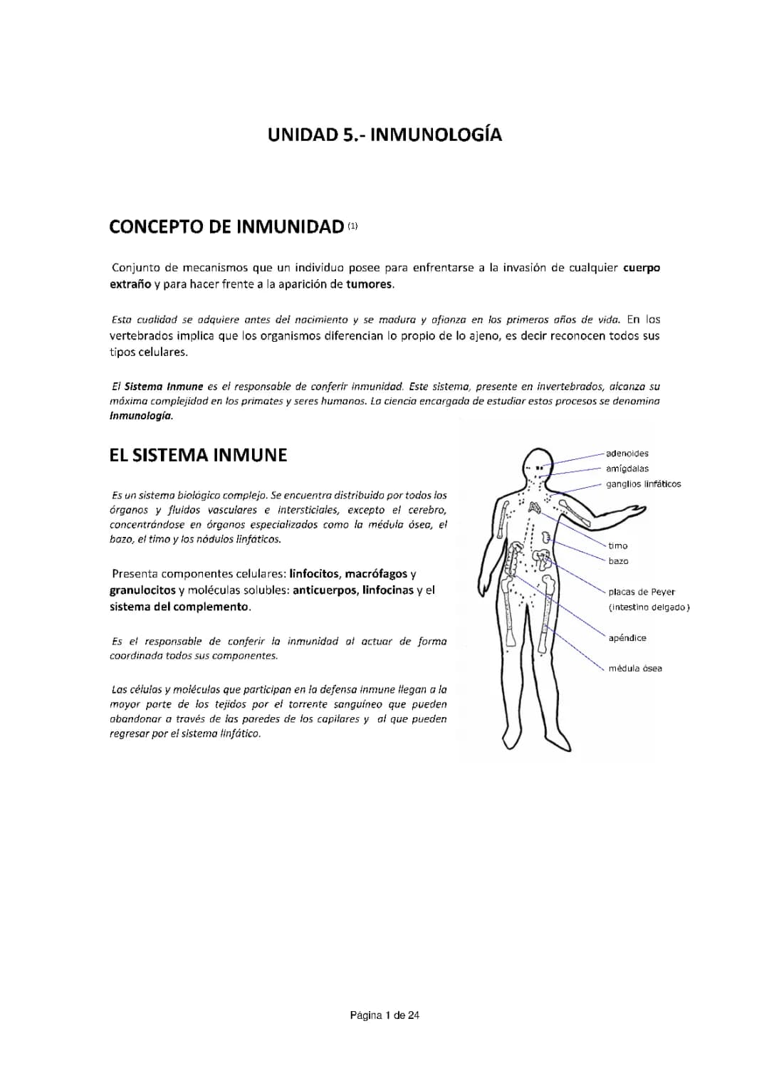 LA INMUNOLOGÍA