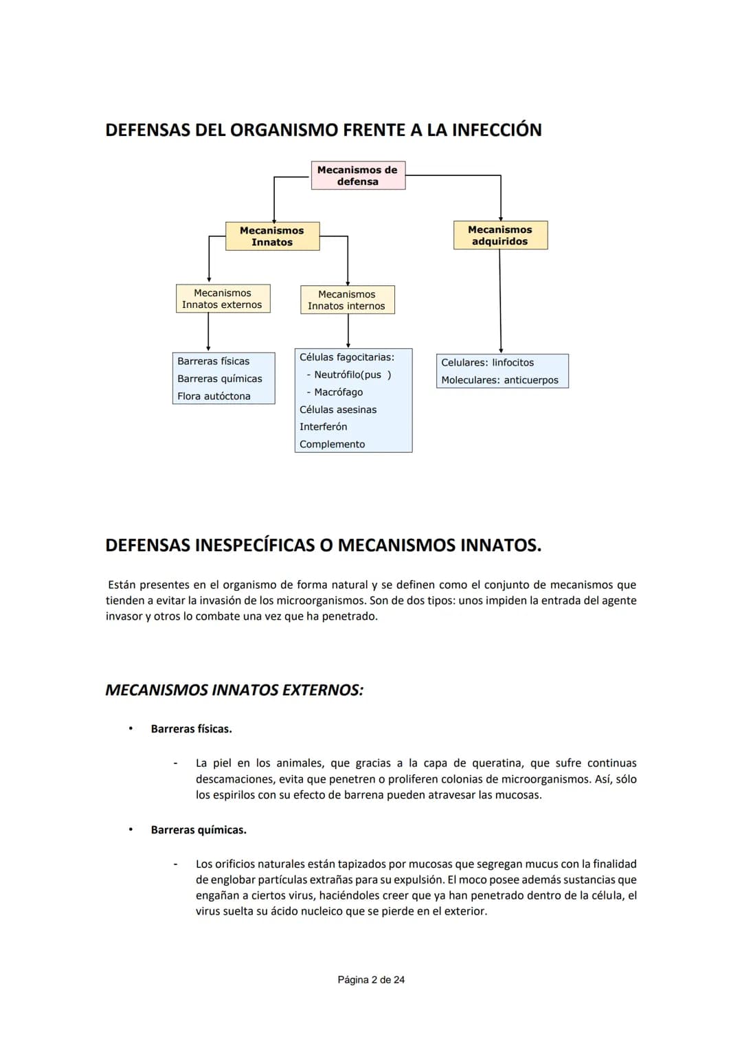 UNIDAD 5.- INMUNOLOGÍA
CONCEPTO DE INMUNIDAD (¹)
Conjunto de mecanismos que un individuo posee para enfrentarse a la invasión de cualquier c