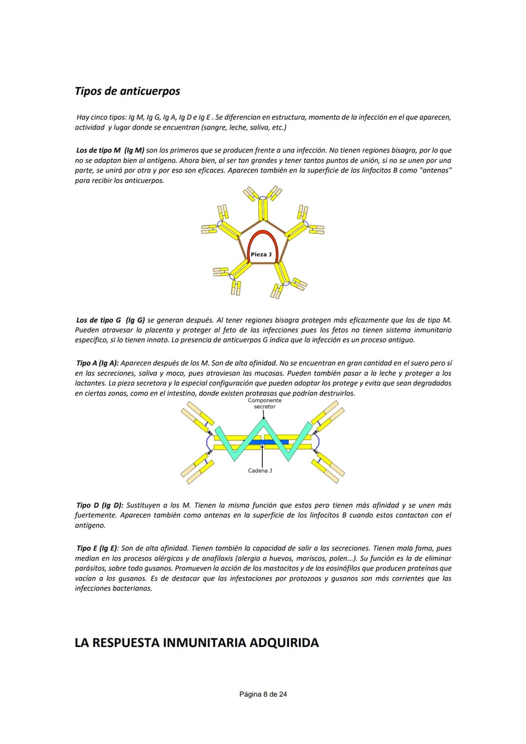UNIDAD 5.- INMUNOLOGÍA
CONCEPTO DE INMUNIDAD (¹)
Conjunto de mecanismos que un individuo posee para enfrentarse a la invasión de cualquier c