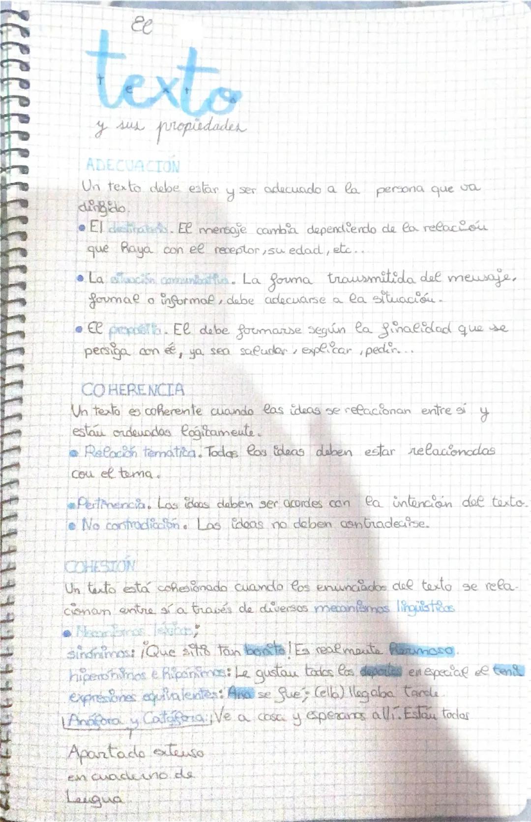 # texto
y sus propiedades

ADECUACIÓN
Un texto debe estar y ser adecuado a la persona que va
dingido.
- El dietas. El mensaje cambia dependi