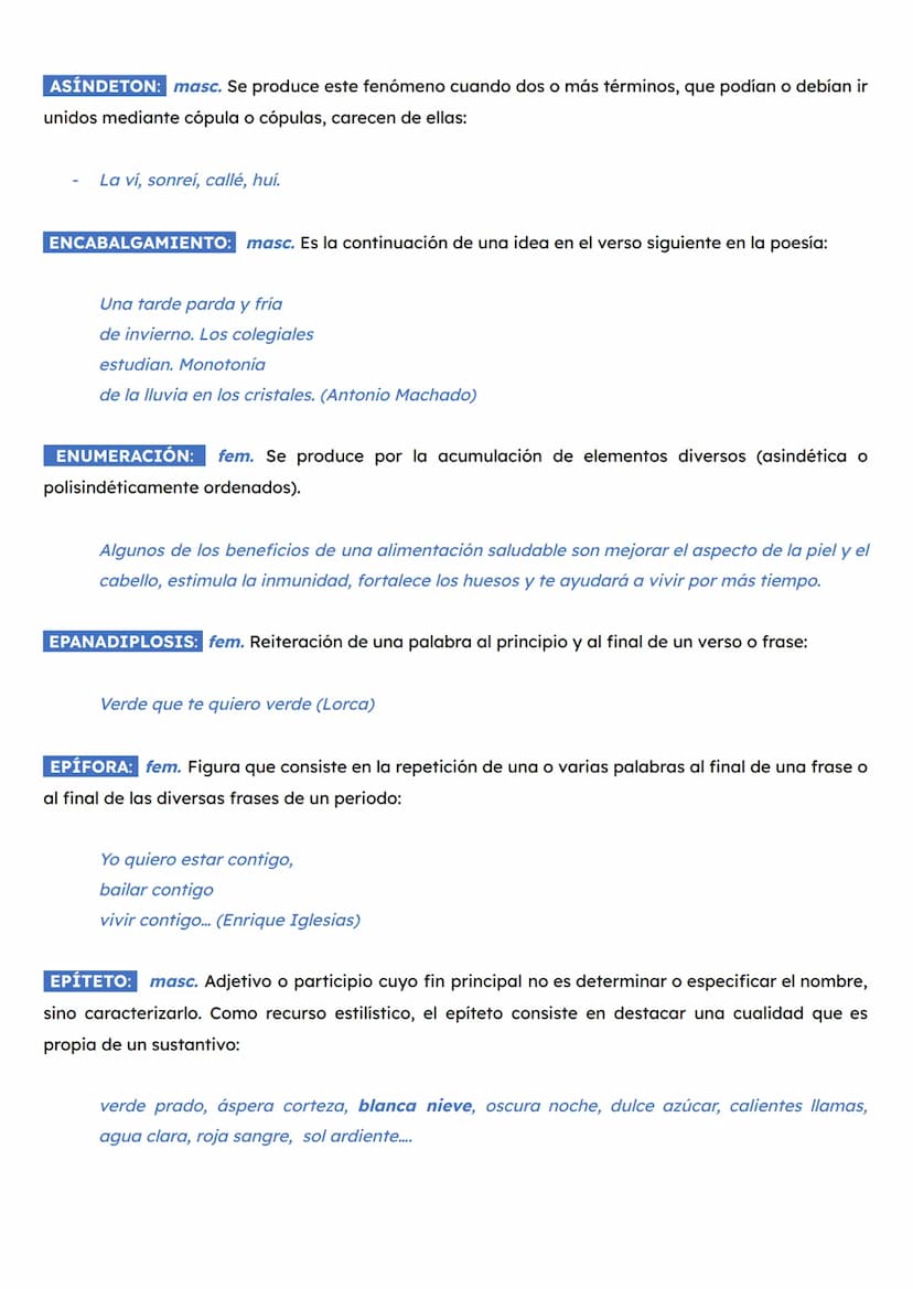 FIGURAS RETÓRICAS
ALITERACIÓN: fem. Repetición de un sonido o de una serie de sonidos acústicamente semejantes,
en una palabra o en un enunc