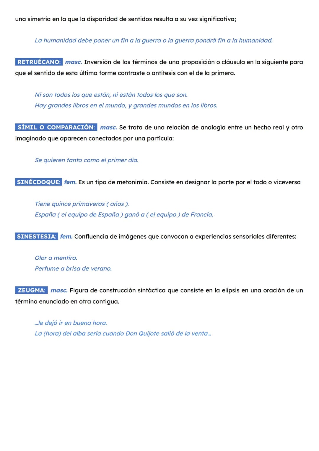FIGURAS RETÓRICAS
ALITERACIÓN: fem. Repetición de un sonido o de una serie de sonidos acústicamente semejantes,
en una palabra o en un enunc