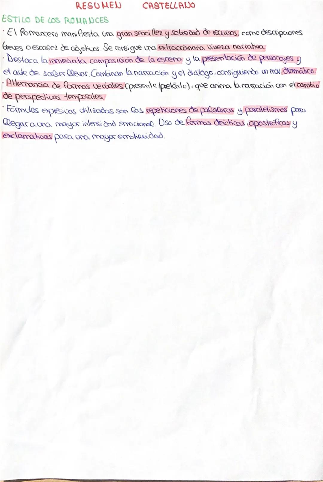 # RESUMEN
CASTELLANO

NARRATIVA MEDIEVAL EN VERSO

|          | Juglaria                      | Clerecia                                    