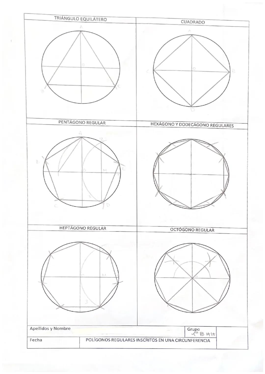 Ejercicios de Dibujo técnico 