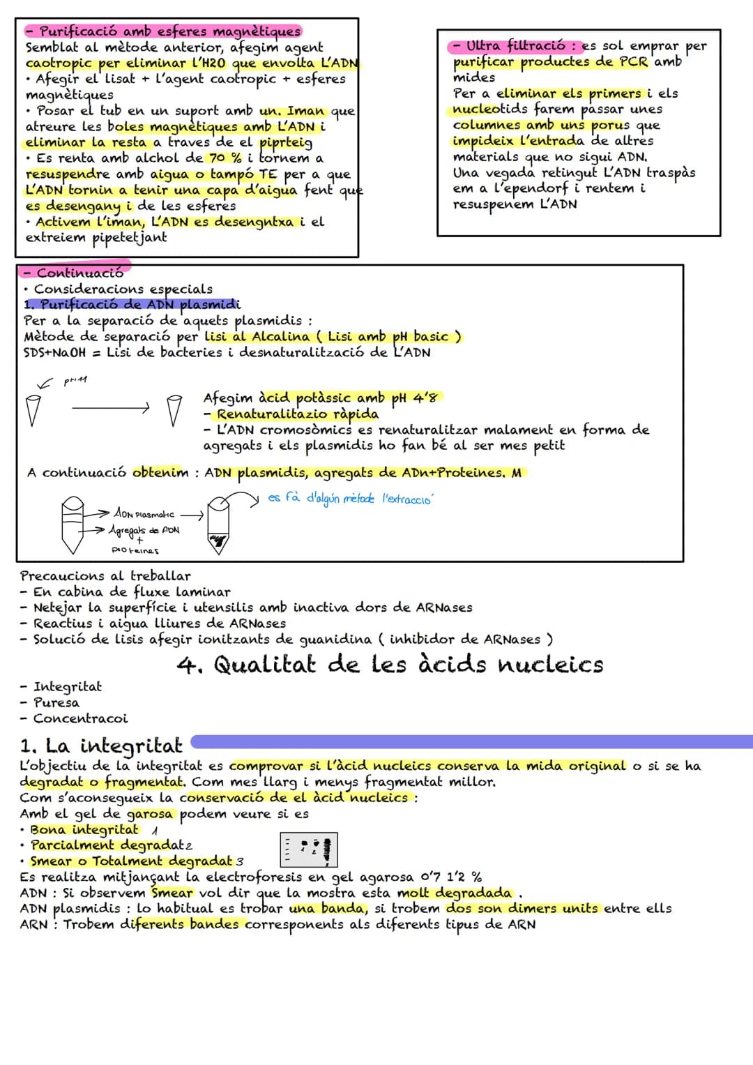 EXTRACCIÓ I PURIFICACIÓ D'ÀCIDS NUCLEICS
1. Pretractament de les mostres biològiques
Pretractament específic per a conseguir les suspensions