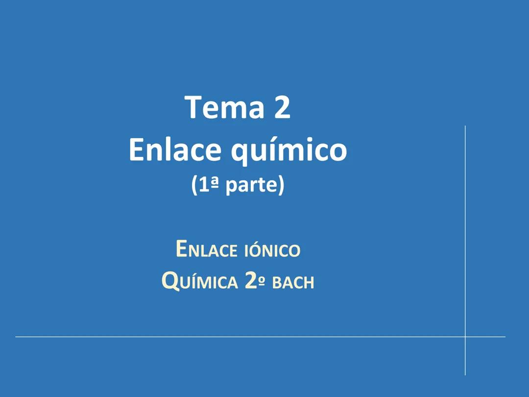 Química Tema 2 - Parte 1: Enlaces entre Moléculas