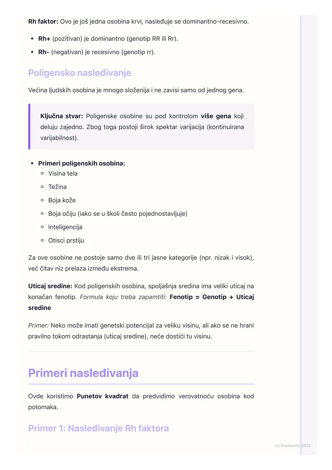 # Nasleđivanje osobina kod
čoveka

Uvod u nasleđivanje osobina

Genetika čoveka proučava kako se osobine prenose sa roditelja na decu. Svaka