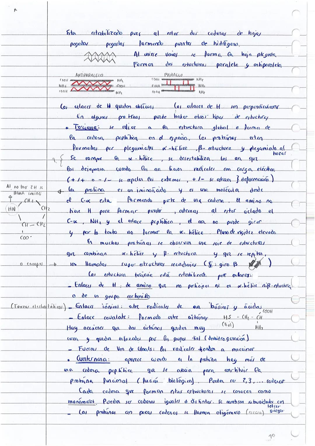T
o
0
Q
Cal proteina
Hay protanes
elemento
H₂N
El
carbono
glico cola
Aminoácidos:
B
I
Co- COOH
1
H
(PH
CON CARGA +
SIN CARGA
grupo
:
Exempla