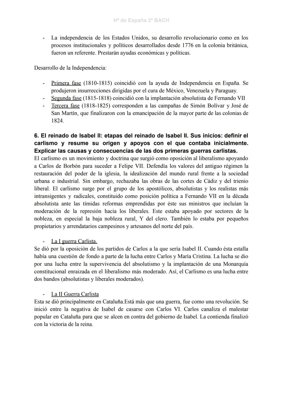 Hª de España 2º BACH
LA CRISIS DEL ANTIGUO RÉGIMEN: LIBERALISMO FRENTE A ABSOLUTISMO
2. La Guerra de la Independencia: causas, composición d