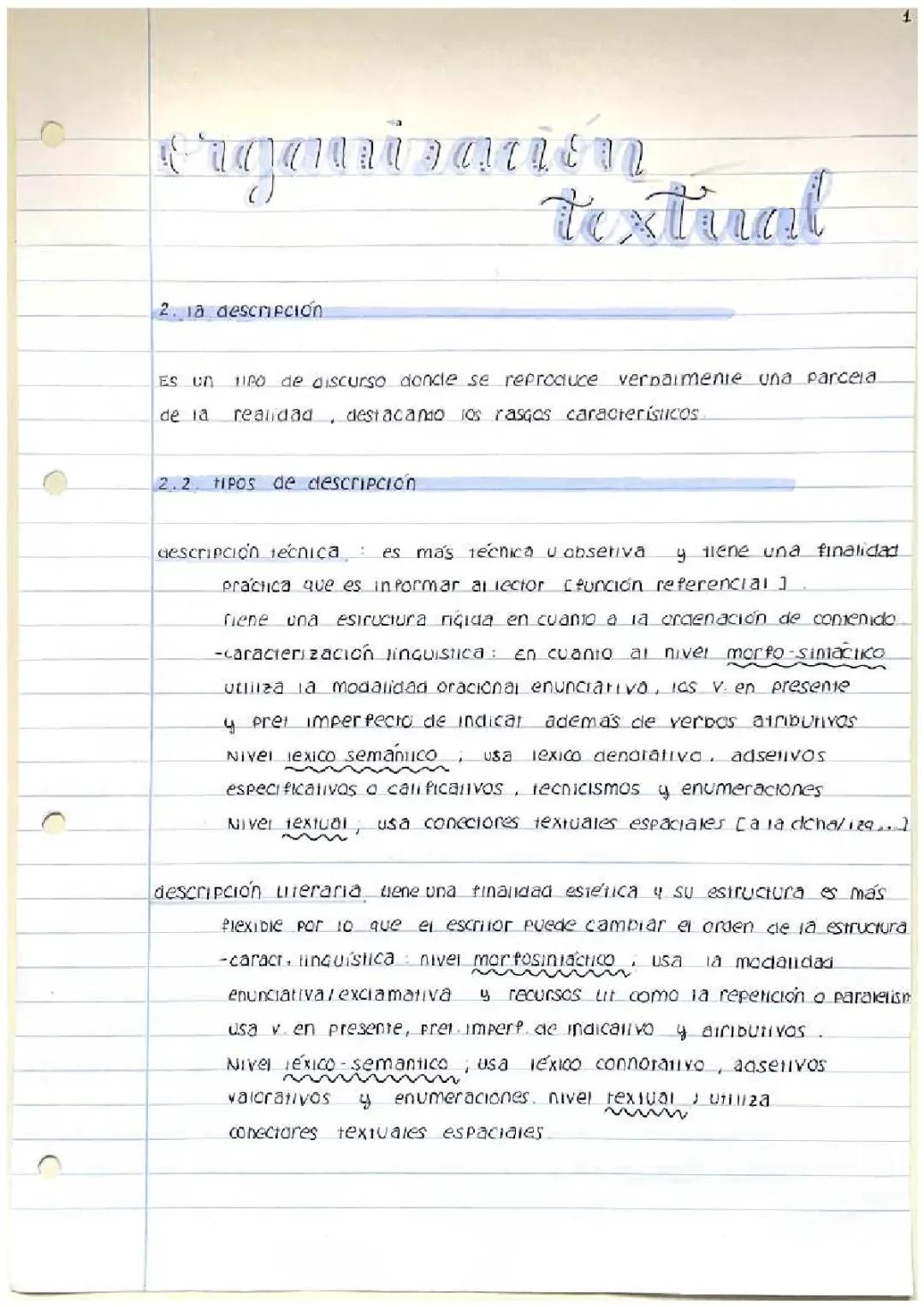 organizacion textual y tipos de textos