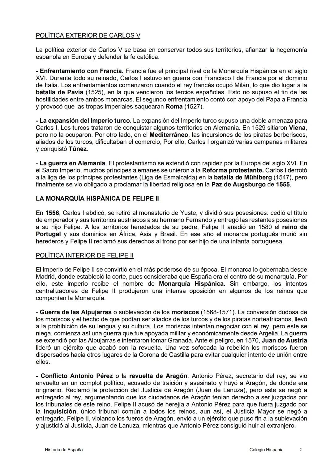 5. EL REINADO DE LOS AUSTRIAS MAYORES: EL SIGLO XVI
Introducción
La dinastía austriaca de los Habsburgo llegó al trono con el matrimonio de 