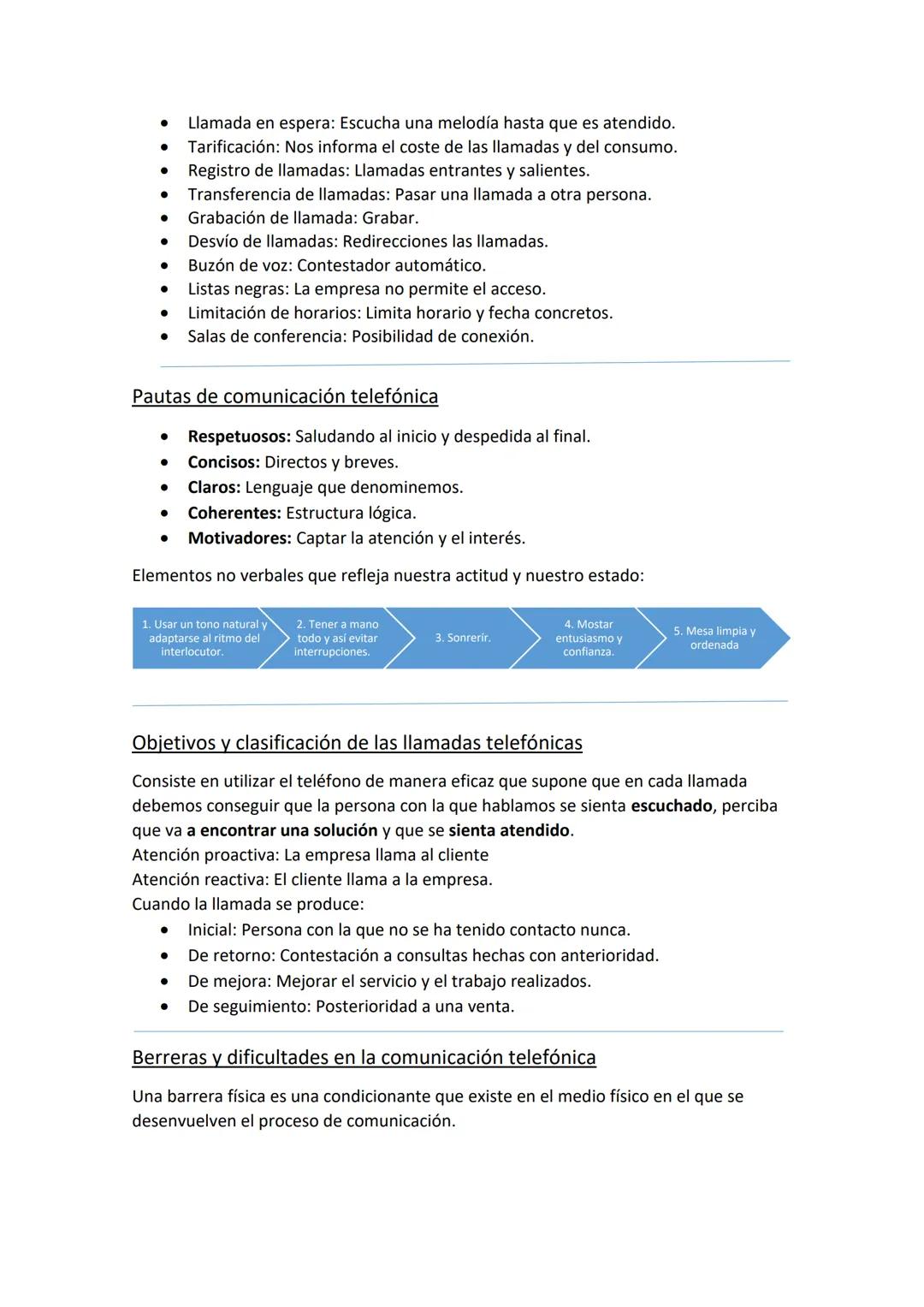 TEMA 3: COMUNICACIÓN TELEFÓNICA Y
TELEMÁTICA
El proceso de comunicación telefónica
Elaboración
del mensaje
Transmisión del mensaje
Comprensi