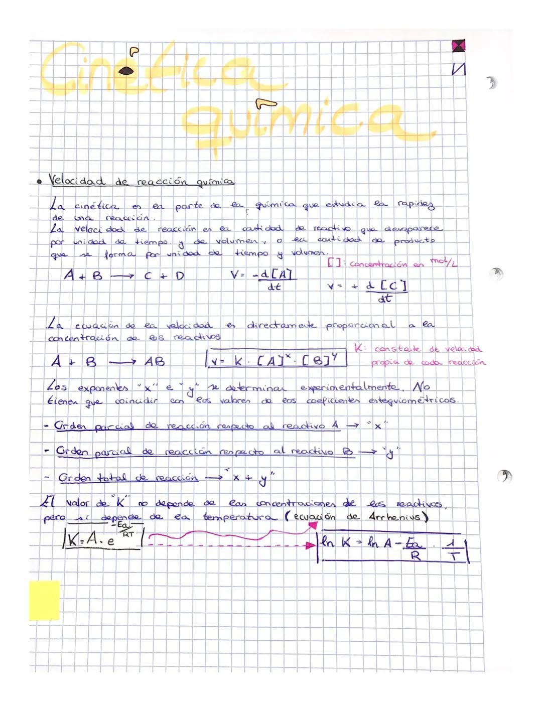 # P

# И

- Velocidad de reacción química

La cinética es ea parte de ea quimica que estudia la rapidez
de una reacción.
La veloci dod de re