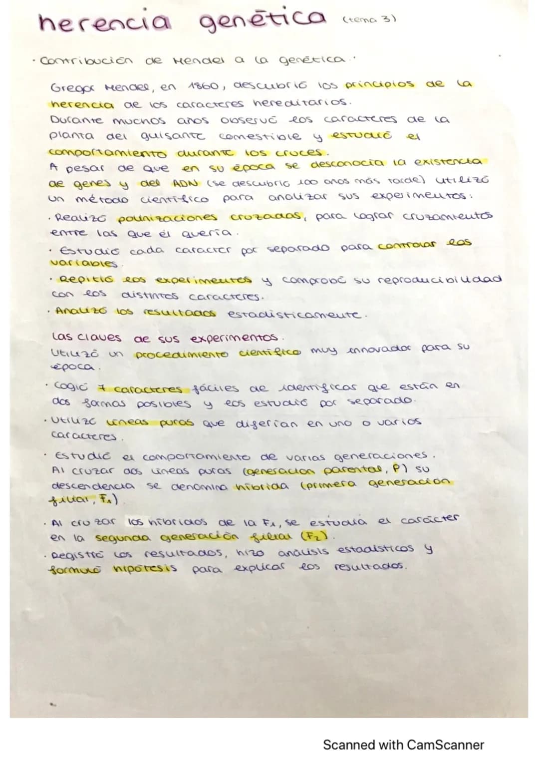herencia genética
• Contribución de Hendel
a la genética..
1860, descubrió los principios de 6
Gregor Mendel, en
herencia de los caracteres 