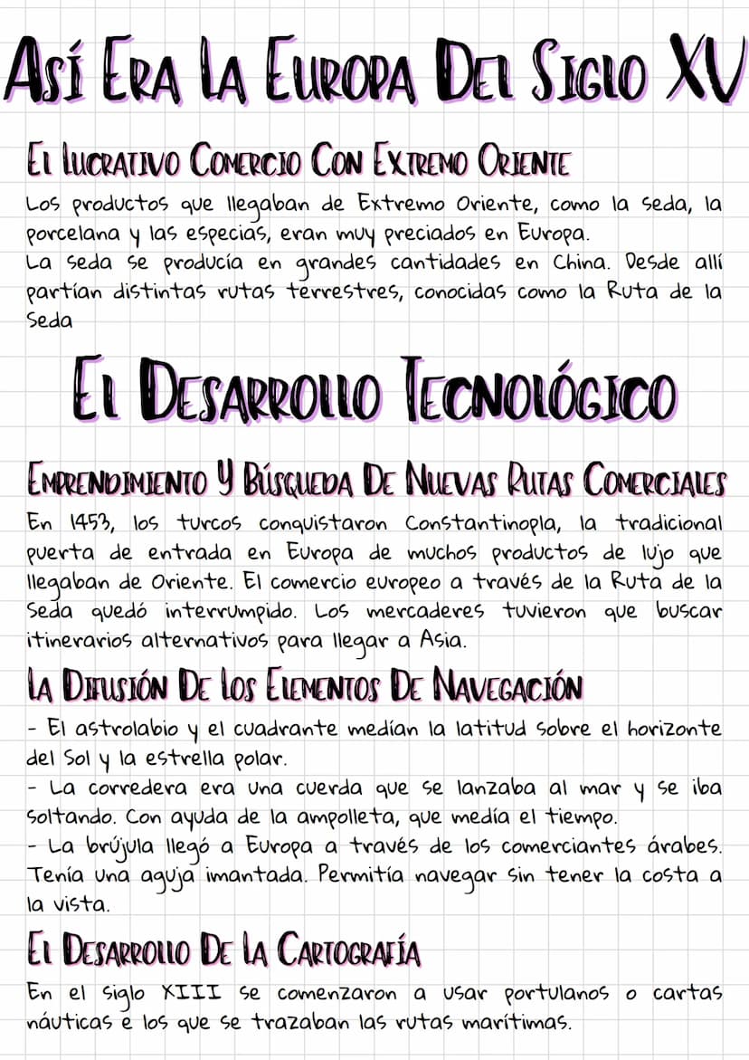 # EL INICIO DE
LA EDAD MODERNA --- OCR Start ---
ASÍ ERA LA EUROPA DEL SIGLO XV
EL LUCRATIVO COMERCIO CON EXTREMO ORIENTE
Los productos que 