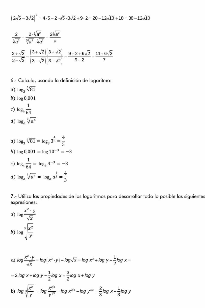 Matemáticas orientadas a las enseñanzas académicas | 4º ESO
1.- Números reales - Solución
Nombre
1.- Clasifica los siguientes números como n